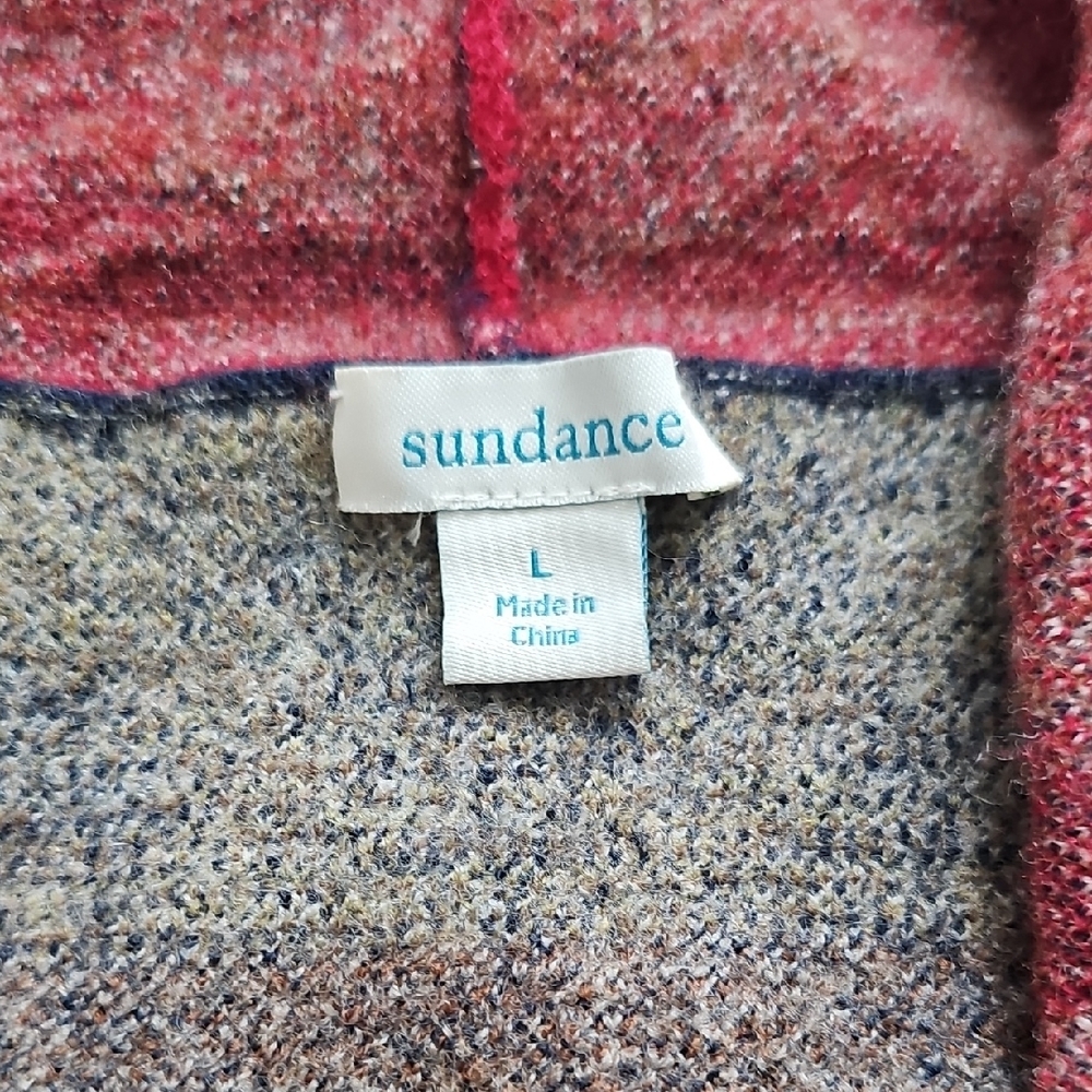 Sundance Red and Blue Knit Sweater - Picture 2 of 3